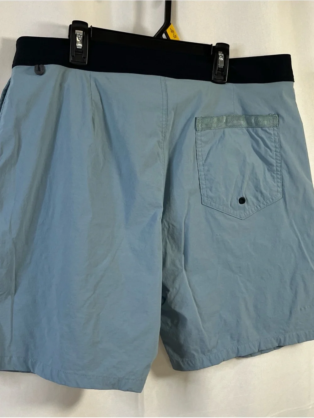 J. Crew Men's Original Swimwear Board Shorts Size 35 Light Blue & Black